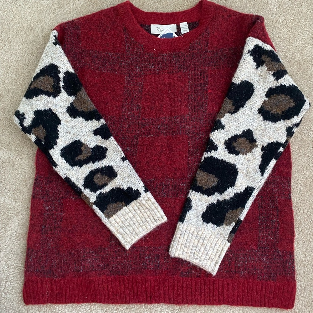 Plaid and leaped sweater